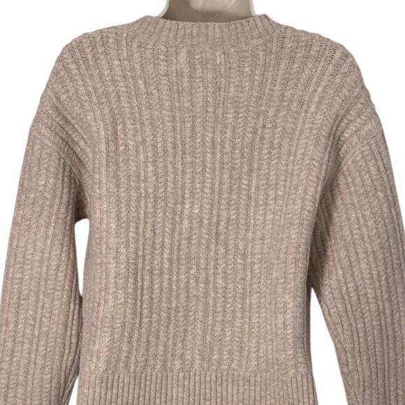 Nine West Chain Shine Sweater Oatmeal Heather Size S - Picture 8 of 8